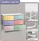Sorbus 6 Drawers Dresser- Storage Unit with Steel Frame, Wood Top, Fabric Bins - for Bedroom, Closet, Office and more